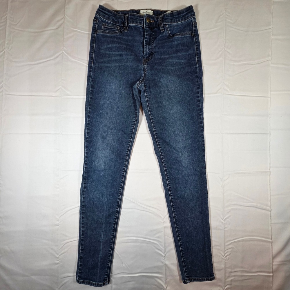 Jessica Simpson Womens High Rise Skinny Jeans Blue Denim Size 6/28 Dark Wash